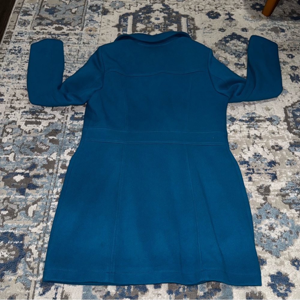 INC International Concepts Women's Blue Double-Breasted Coat - Picture 8 of 8